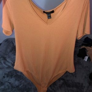 Pinkish orangeish bodysuit
